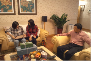北京市立匯佳中学の学生の家でホームステイをする 日本の高校生