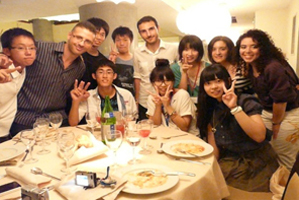 イタリア東洋大学で日本語を学ぶイタリア人大学生との交流会